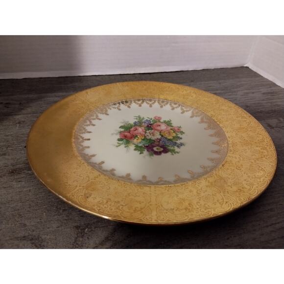 Edgewood China 22 Kt Porcelain 9 3/4' Decorative Plate - Picture 2 of 5